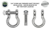 Overland Vehicle Systems - Recovery Shackle D-Ring Bow Shackle vs Soft Shackle - 19010205