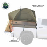 Overland Vehicle Systems - LD TACT - Bed Tent Full Size 5.5-5.8 Foot, Tan Body and Green Rainfly - 18252541