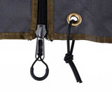 Overland Vehicle Systems - HD Nomadic 180 - LTE Awning Wall, Universal, Grey Body, Green Trim W/Storage Bag - 18159919