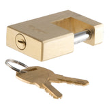 Curt - Coupler Lock (1/4" Pin, 3/4" Latch Span, Padlock, Solid Brass) - 23546