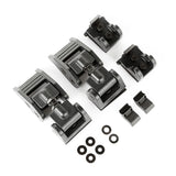 Hood Catch Kit, Textured Black; 2018-21 Jeep Wrangler / 20-21 Gladiator