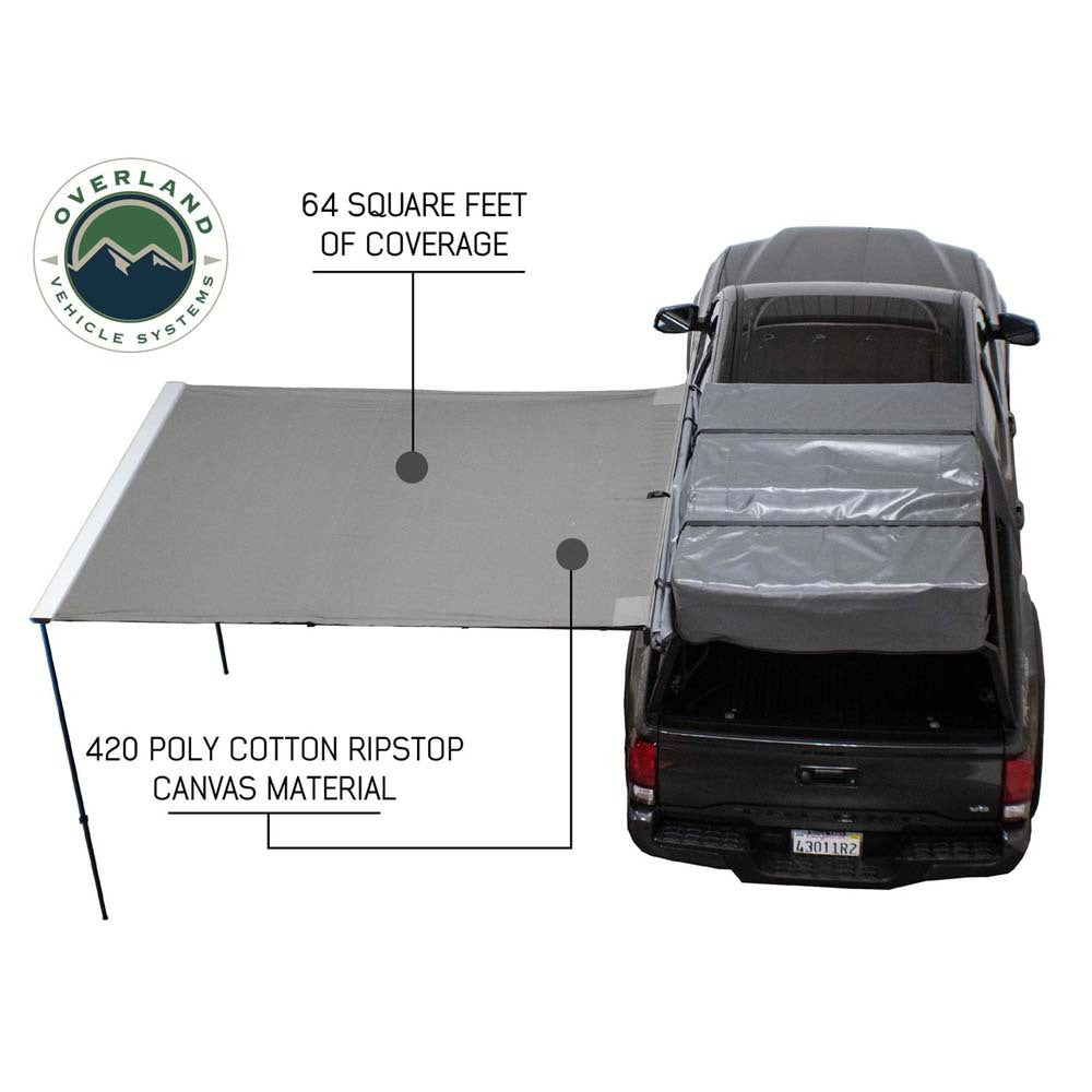 Overland Vehicle Systems - Nomadic Awning 2.0 - 6.5' with Black Cover - 18049909