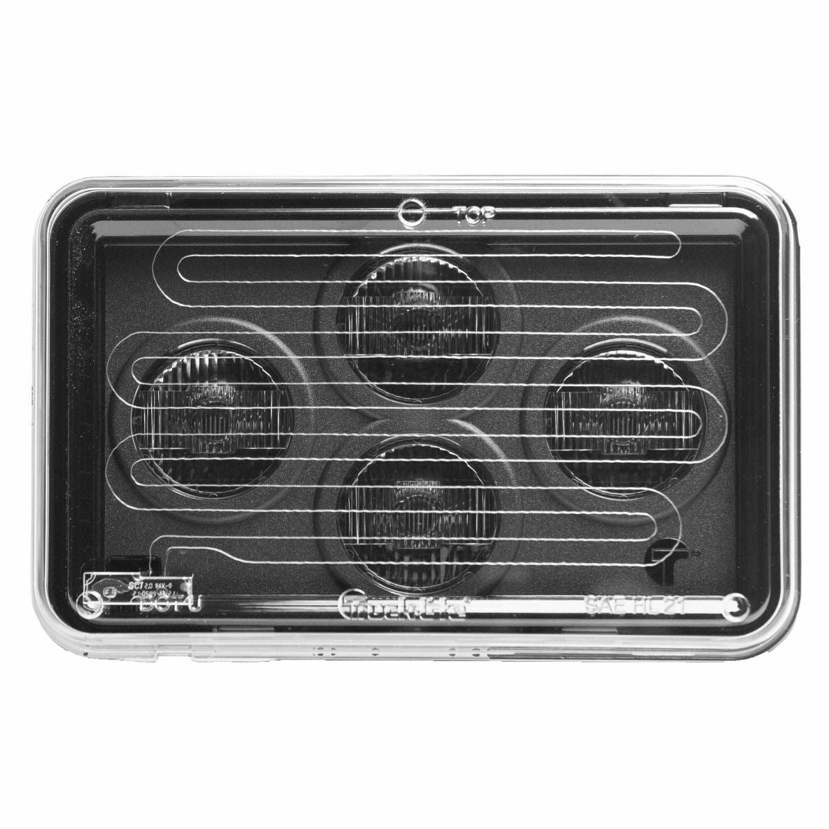 RIGID - TRUCK-LITE 4"X6" LAMP HIGH BEAM HEATED - 37655C