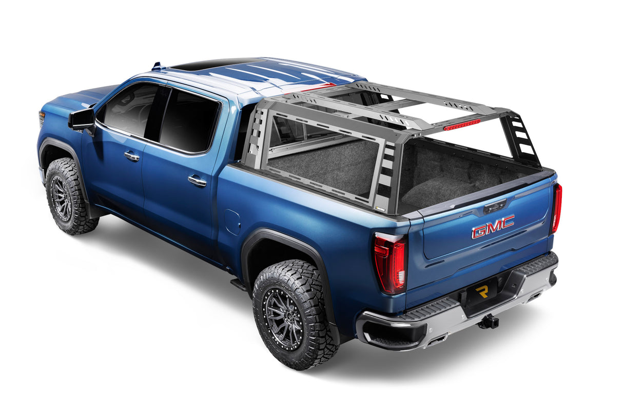 Realtruck -  Ascend Modular Truck Cap - 2019-2026 Chevrolet Silverado/GMC Sierra 1500 5.8ft Short Bed  GJV - Riptide Blue Metallic - PA-26177-GJV