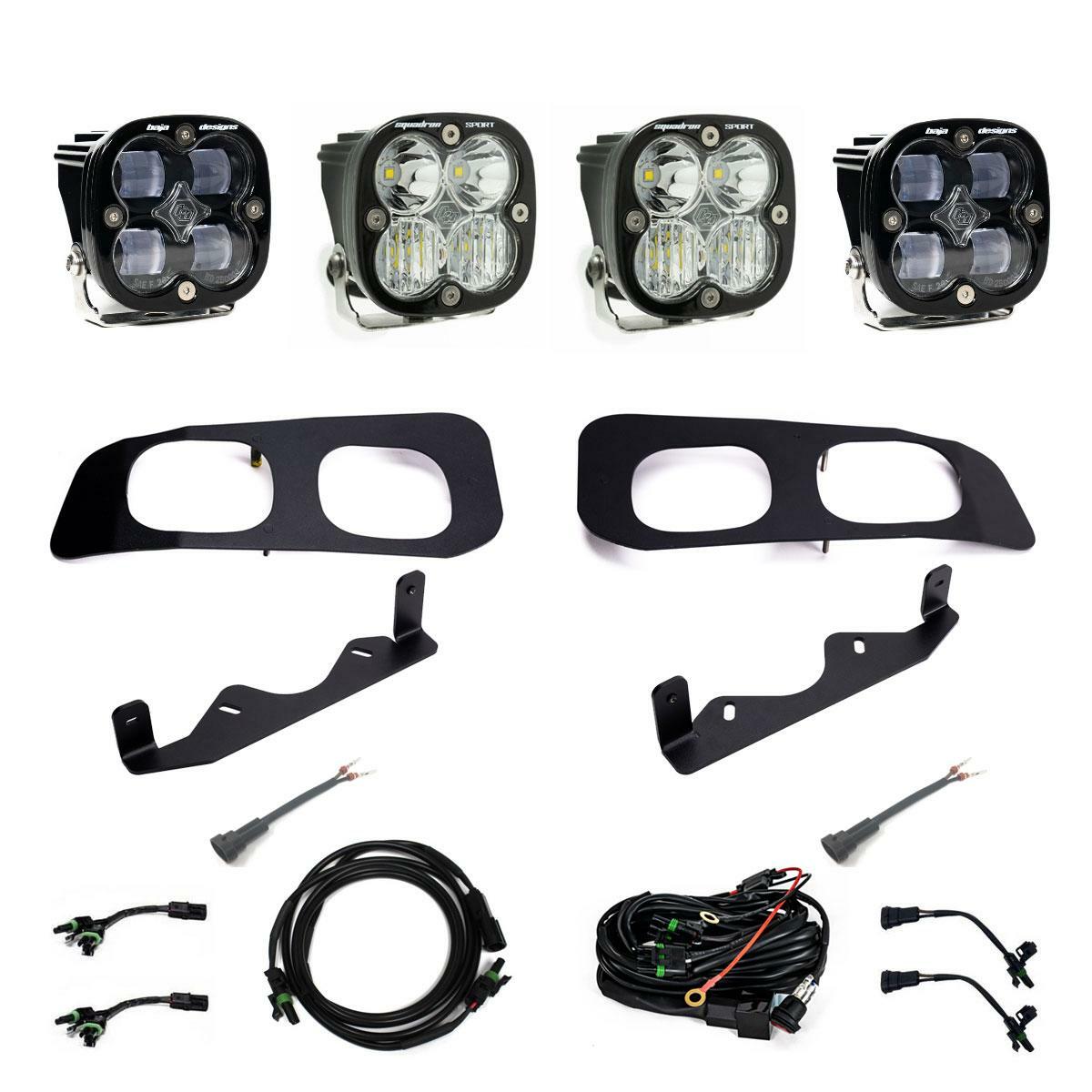 Baja Designs 448225 Squadron SAE/Squadron Sport Dual Fog Pocket Light Kit