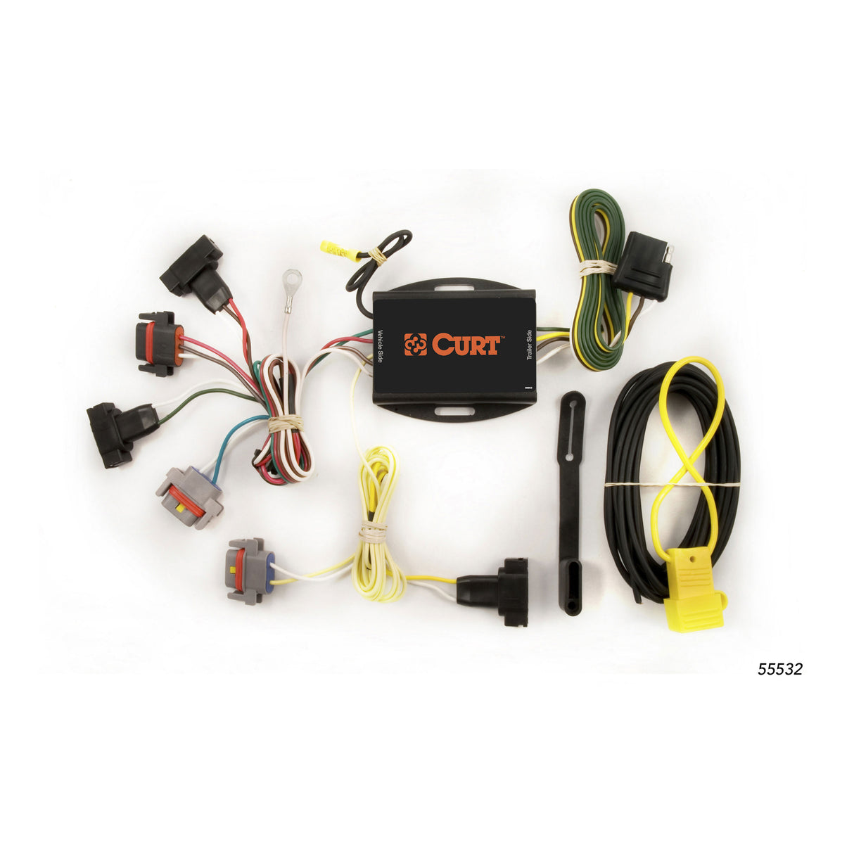 Curt - Custom Wiring Harness, 4-Way Flat Output, Select Chrysler PT Cruiser - 55532