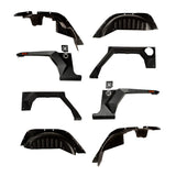 Rugged Ridge - Rugged Ridge 11615.05 XHD Armor Fender Kit, Liner; 07-18 Jeep Wrangler JK, 2 Door - 11615.05
