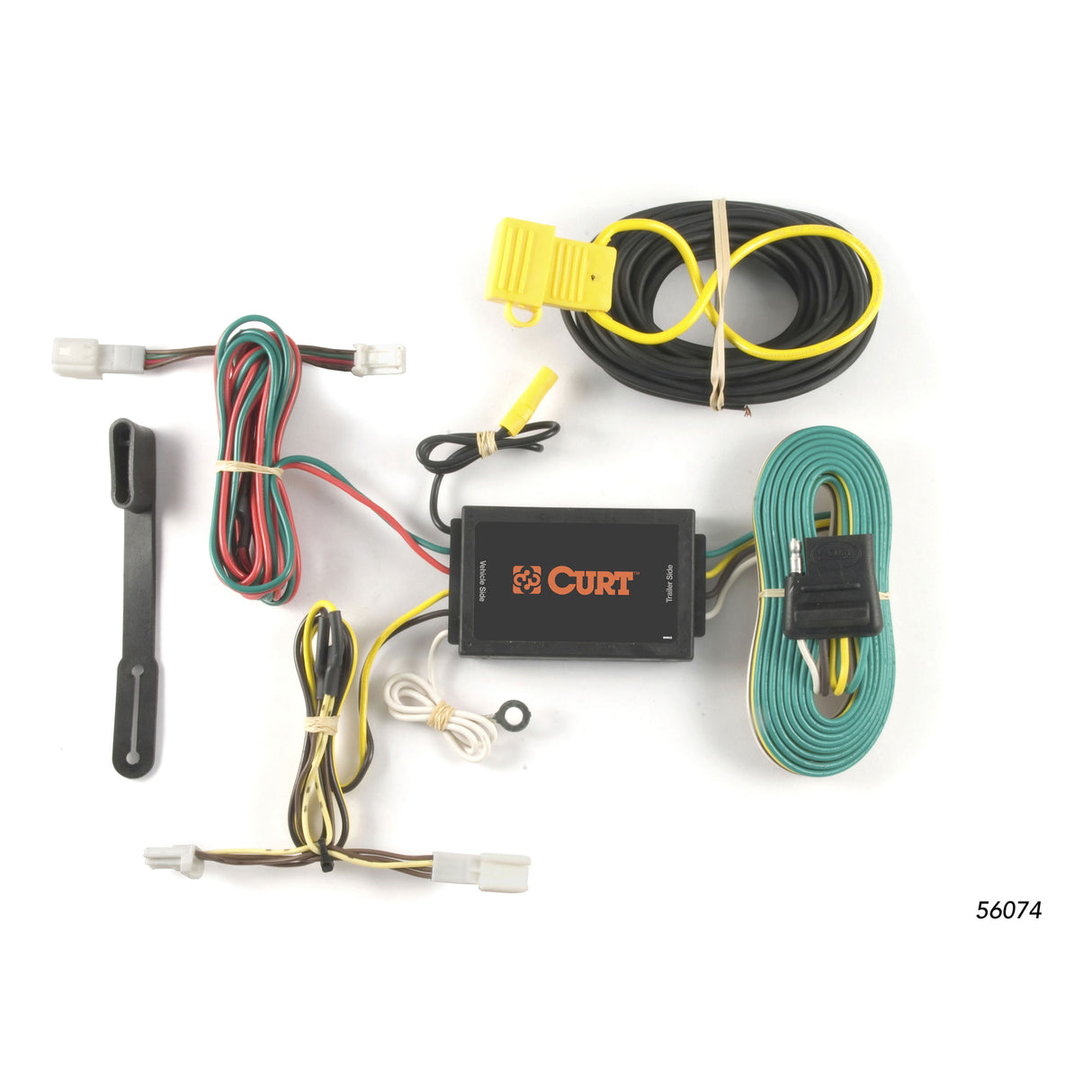 Curt - Custom Wiring Harness, 4-Way Flat Output, Select Infiniti FX35, FX37, FX50, QX70 - 56074