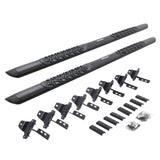 Go Rhino V3451687T - V3 Series Aluminum Side Steps with Mounting Brackets - Textured Black