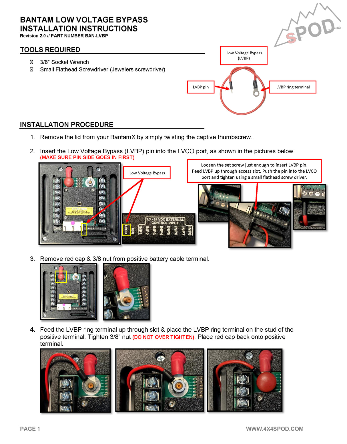 Bantam Low Voltage Bypass - Universal
