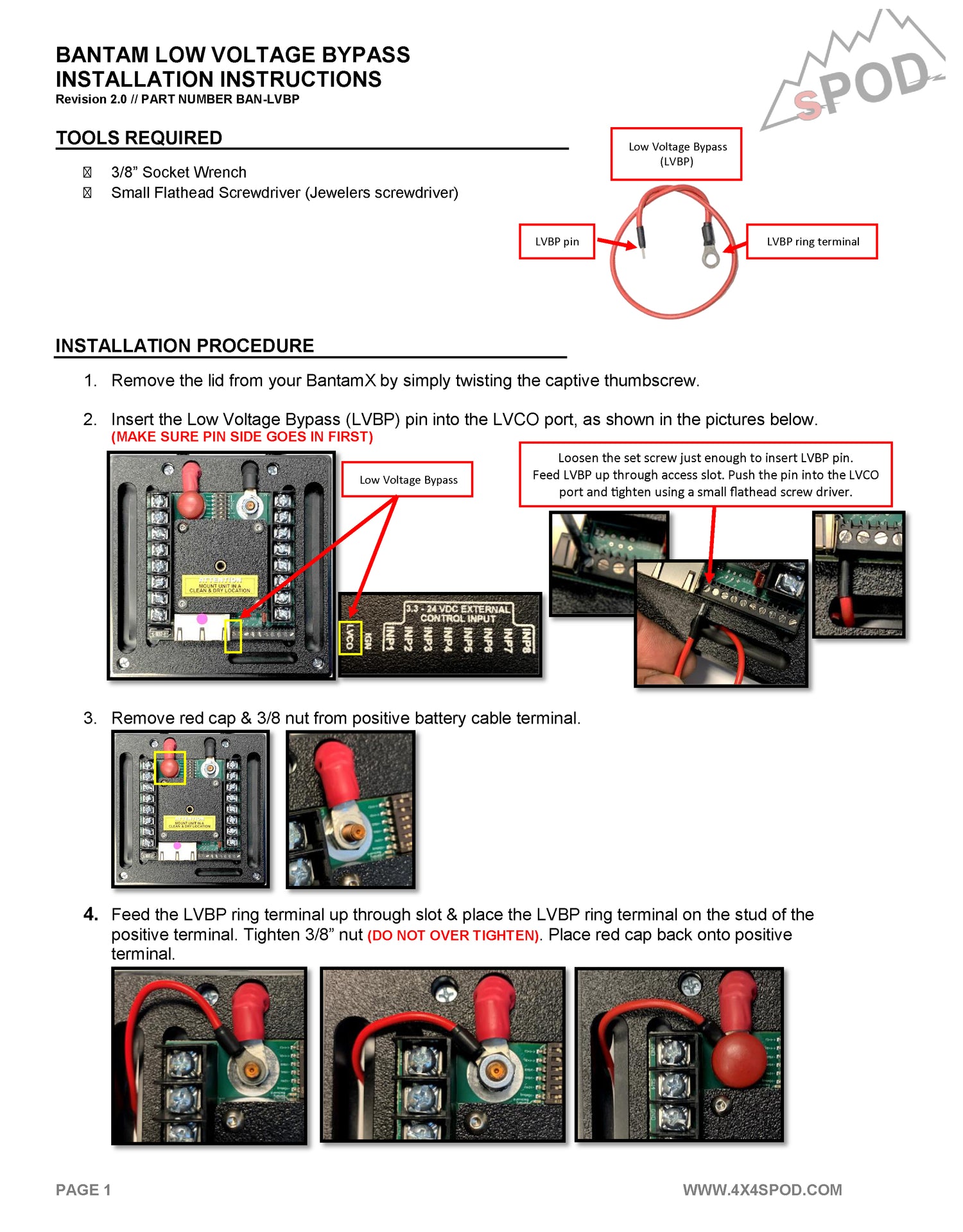 Bantam Low Voltage Bypass - Universal