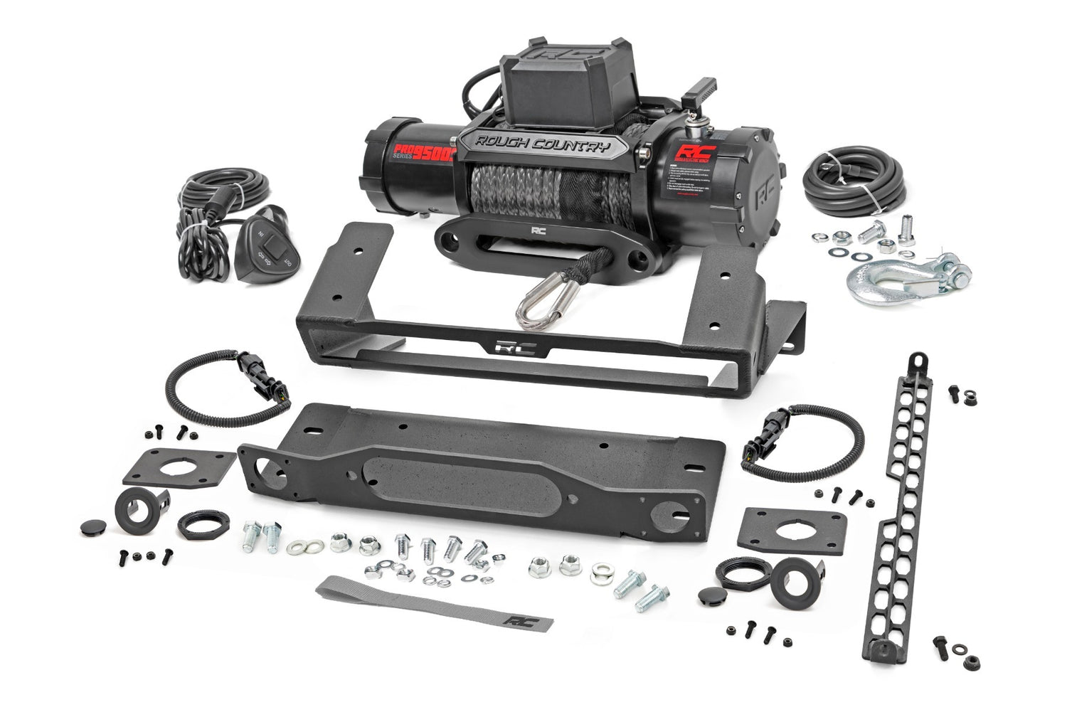 Rough Country - High Winch Mount - All Models - 9500S - Ford Bronco 4WD (2021-2023) - 51094