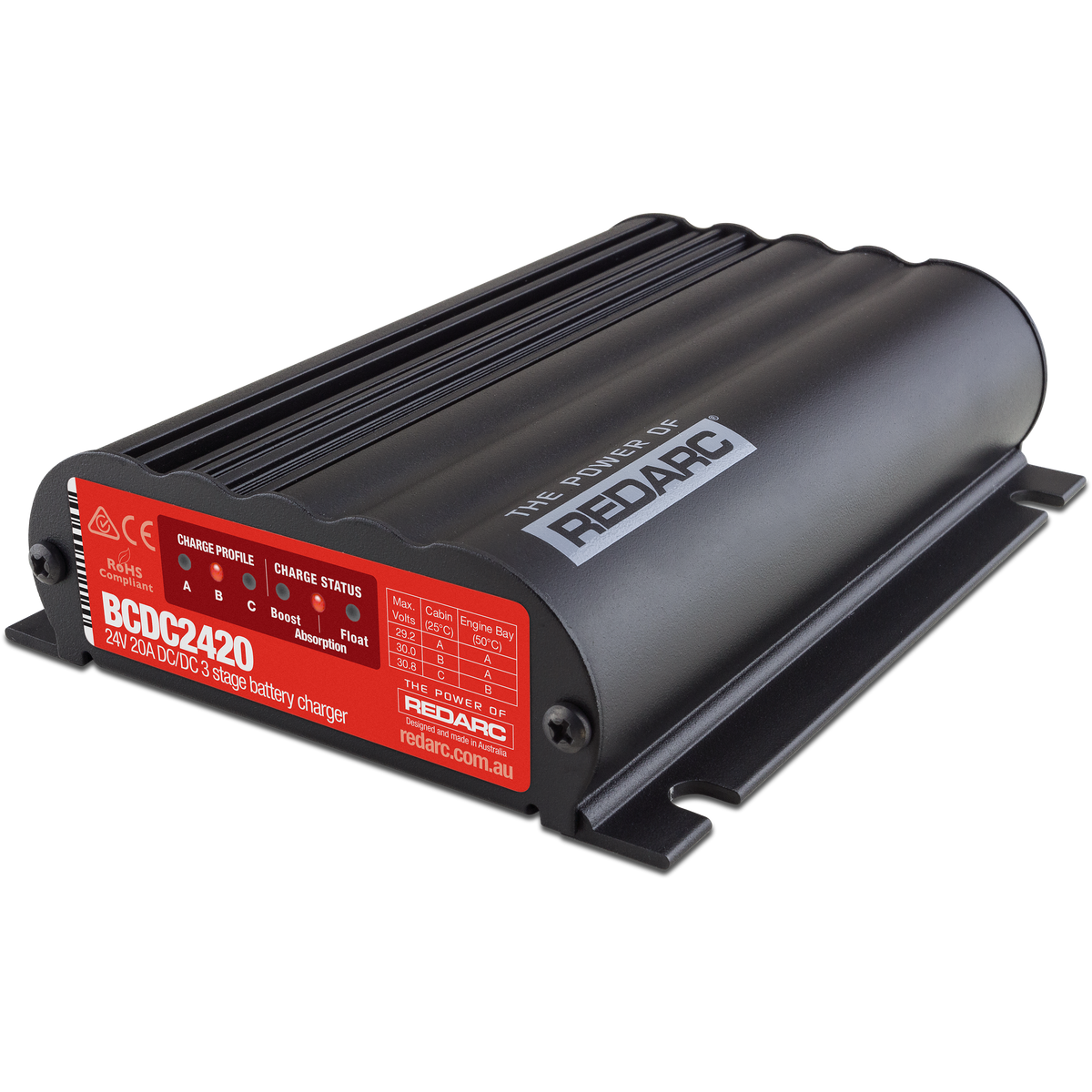 Redarc - 24V 20A In-Vehicle Dc Battery Charger - BCDC2420
