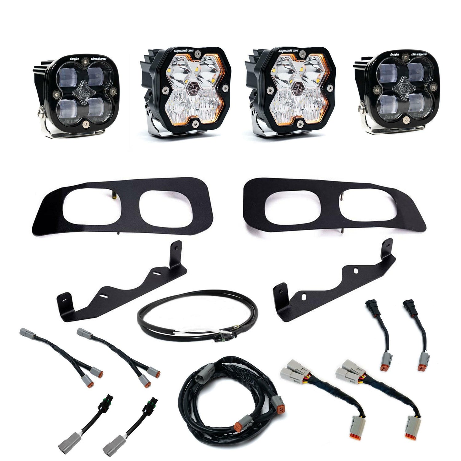 Baja Designs - 44-0031-UP Squadron 2.0 Sport/Squadron SAE Dual Fog Pocket Light Kit