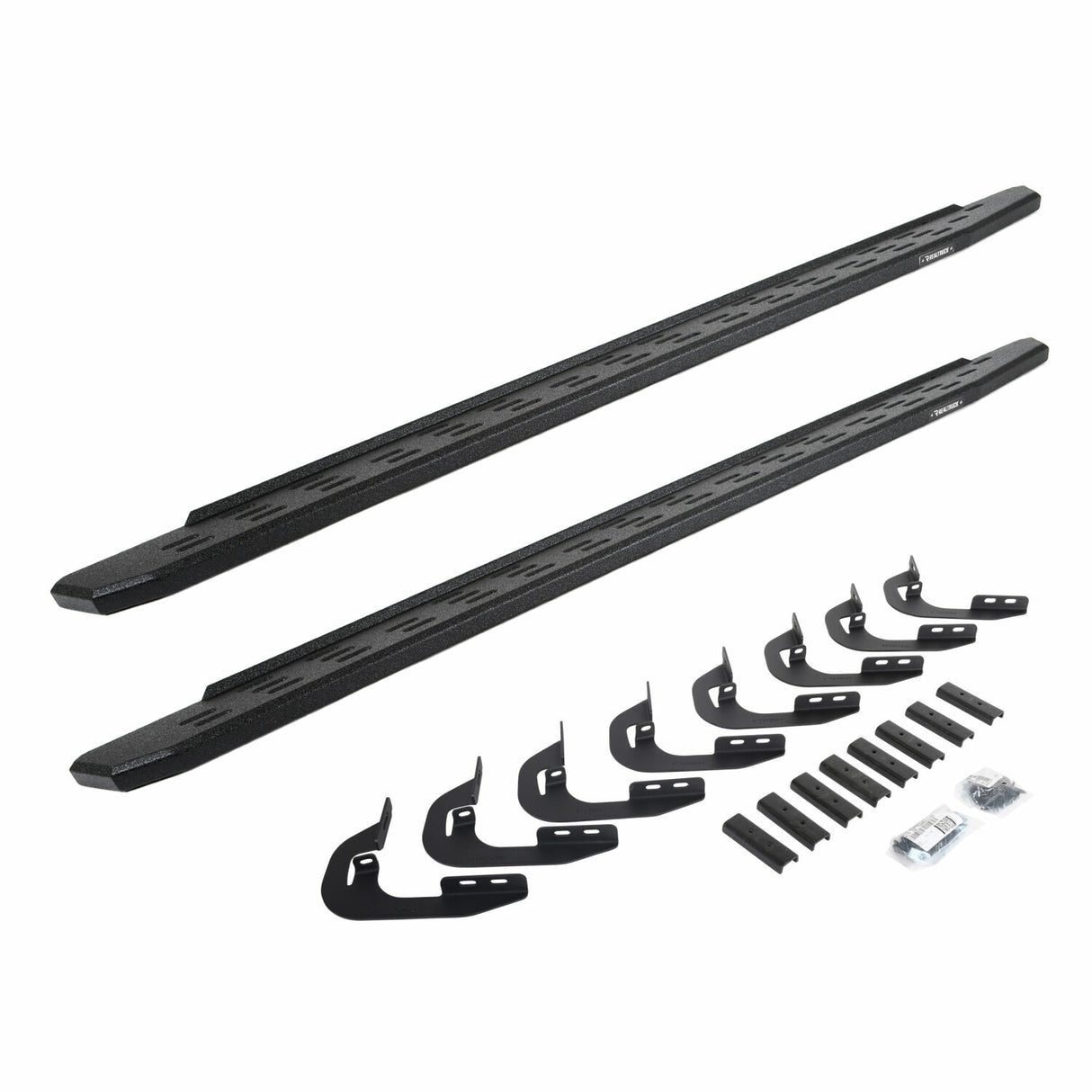 Go Rhino 69604787T - RB30 Running Boards with Mounting Bracket Kit - Protective Bedliner Coating