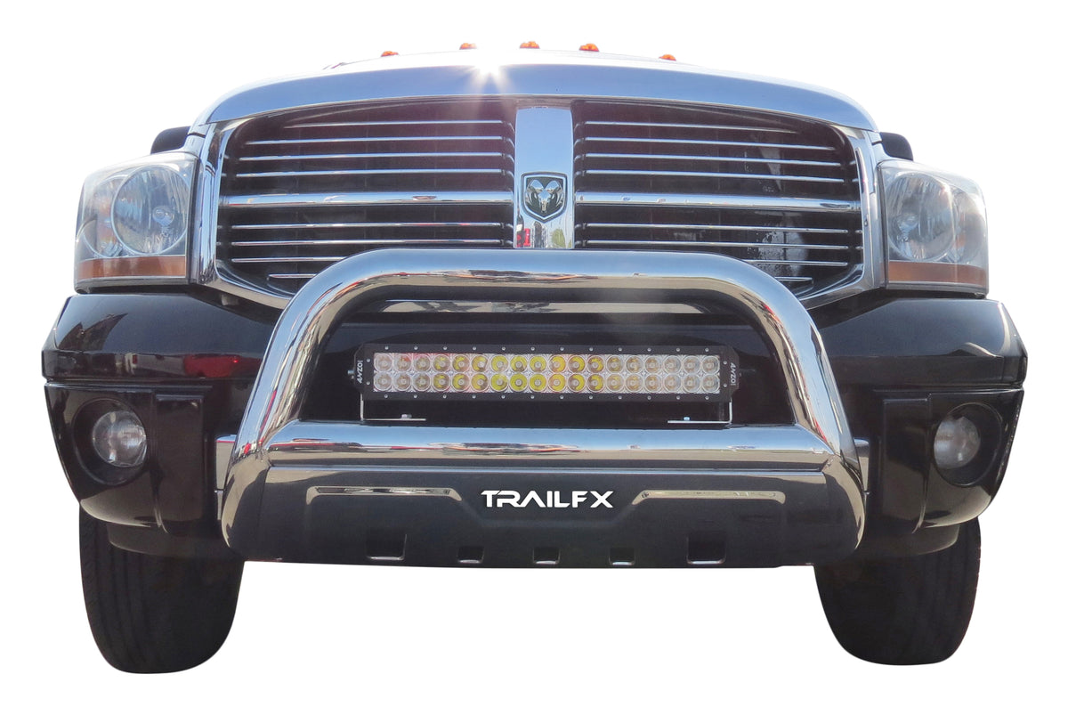 TrailFx - 3.5" Oval Bull Bar For GM- Stainless (B1516S)