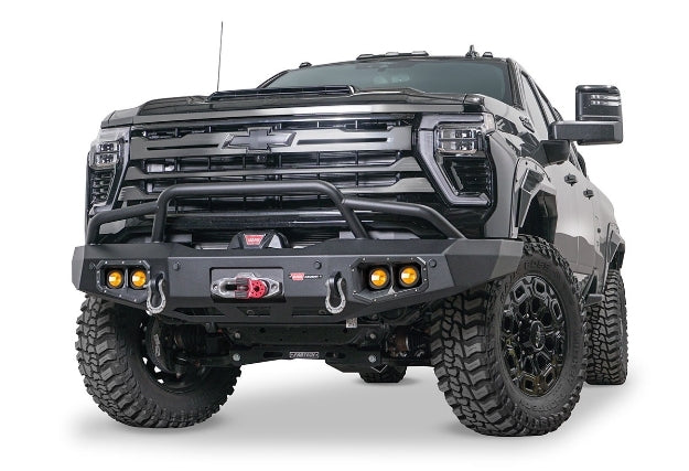 Warn - ASCENT BUMPER WITH PRERUNNER GUARD  SILVERADO HD - 110917