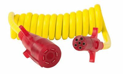 Husky Towing - 30501 7 RV Blade To 6 Pole Round 8 Foot Stretch Flex-Coil (TM) Without Trailer Socket