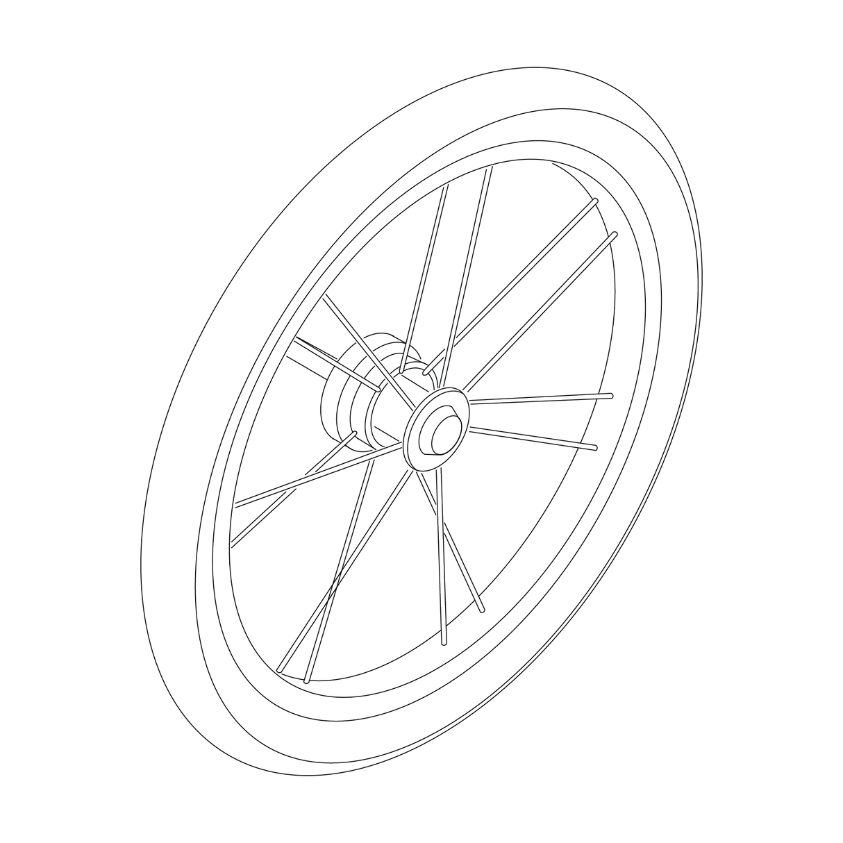 Thule - REAR WHEEL ASSY - GLIDE - 1540192429