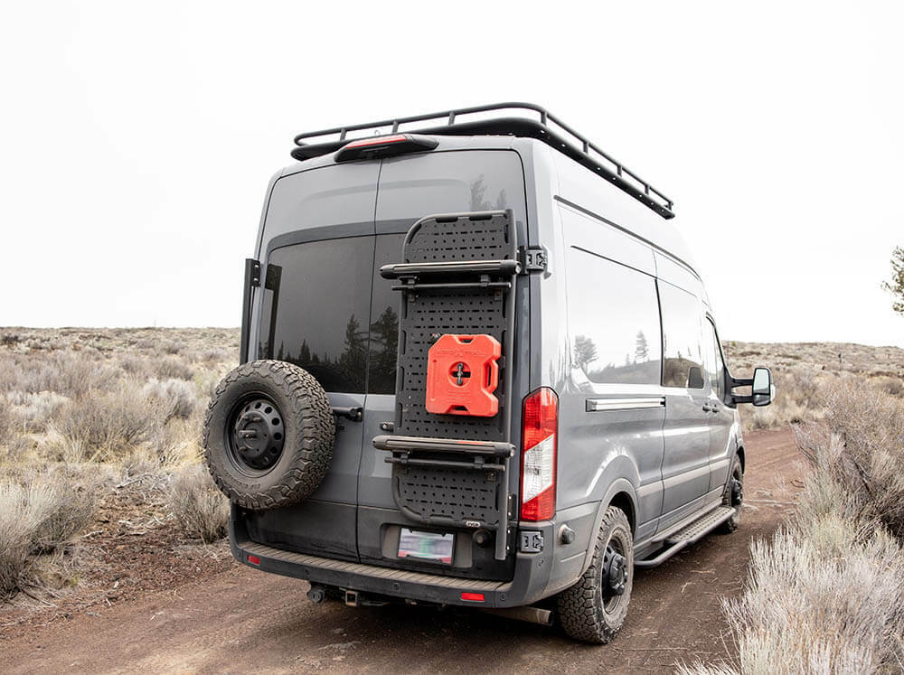 Flatline Van Co. - 2015-2025 Ford Transit Rear Door Platform - TR1107B