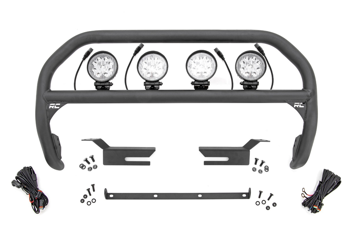 Rough Country - Nudge Bar - 4 Inch Round Led (x4) - Ford Bronco 4WD (2021-2023) - 51049