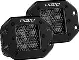 RIGID - D-Series PRO Spot Diffused Midnight Flush Mounts Pair - 212513BLK