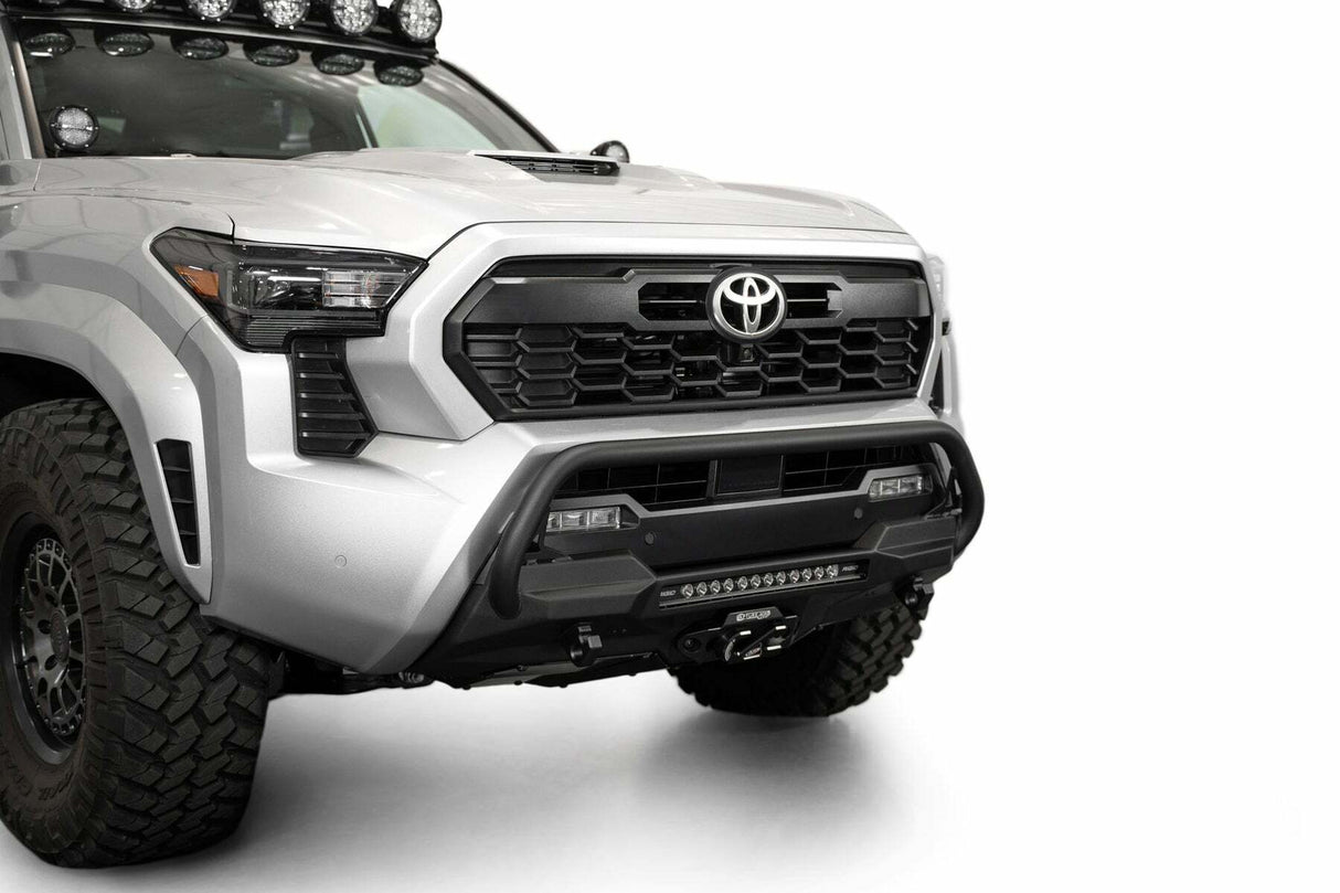 Addictive Desert Designs - 2024+ Toyota Tacoma Stealth Center Mount Winch Front Bumper With Top Hoop - F6703512601NA