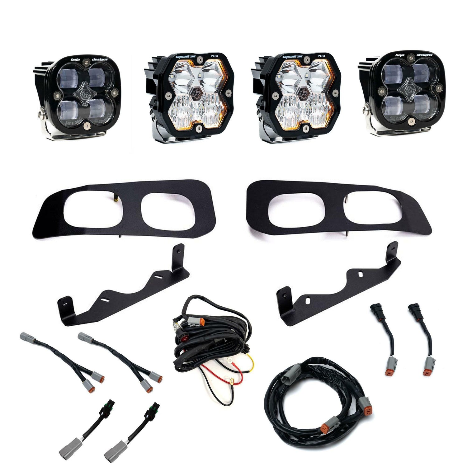 Baja Designs - 44-0033 Squadron 2.0 Pro/Squadron SAE Dual Fog Pocket Light Kit