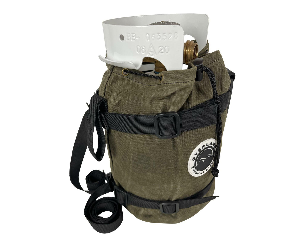 Overland Vehicle Systems - Organize With Wax Canvas Propane Cover - 21189941