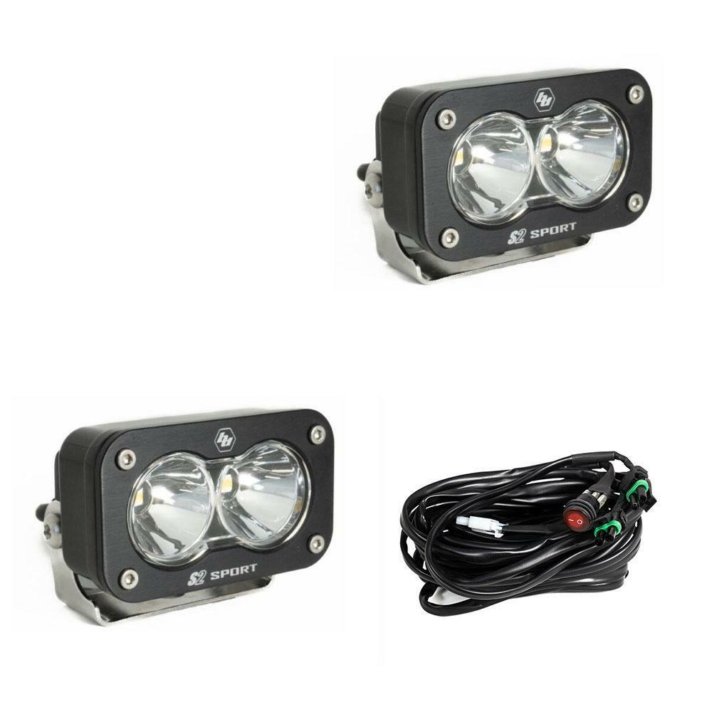 Baja Designs - 547801 - S2 Sport Black LED Auxiliary Light Pod Pair