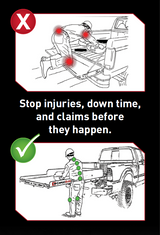 Decked - CargoGlide No Drill Bracket Kit for Ford F150 & 3rd Gen Toyota Tacoma Long - F150 (2015-Current) all bed lengths | Tacoma (2016-2023) 6' bed length - C0092-DCGND-BLK