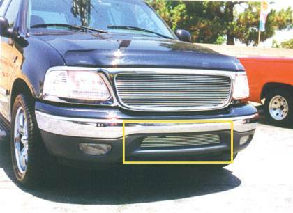 T-Rex Grilles - 1 Pc Horizontal Aluminum Billet Bumper Grille Bolt-On - 25581