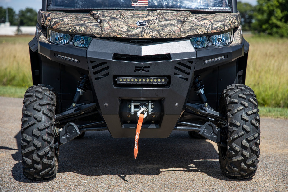 Rough Country - LED Light - Bumper Mount - 12" and 6" Pair Combo - Can-Am Defender HD 8 HD 9 HD 10 - 97069