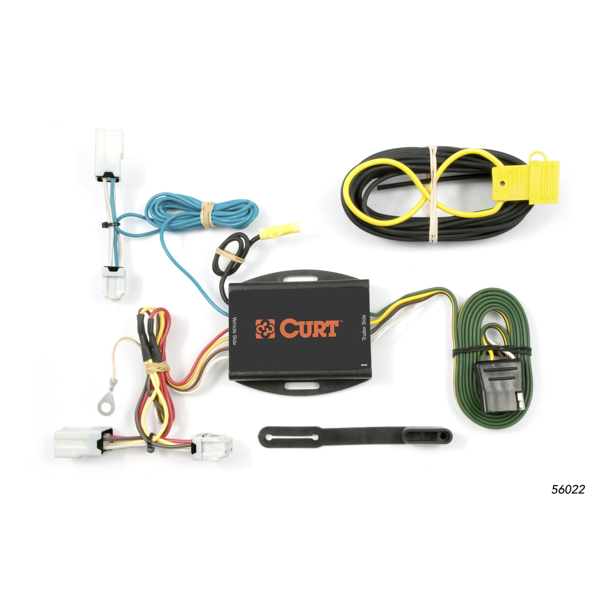 Curt - Custom Wiring Harness, 4-Way Flat Output, Select Nissan Altima, Maxima, Sentra - 56022