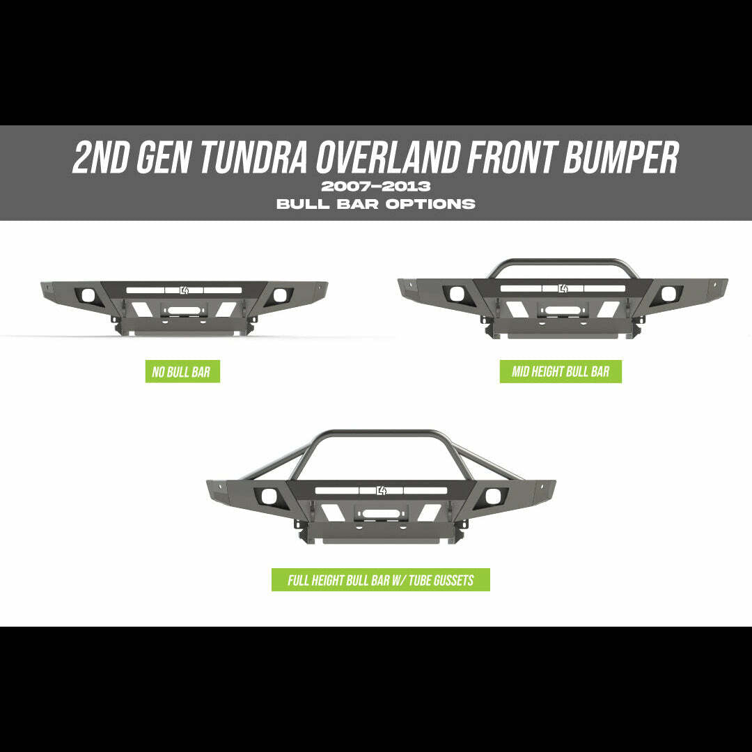 C4 Fabrication - Tundra Overland Series Front Bumper / 2nd Gen / 2007-2013 - 1400-3107-30-NB