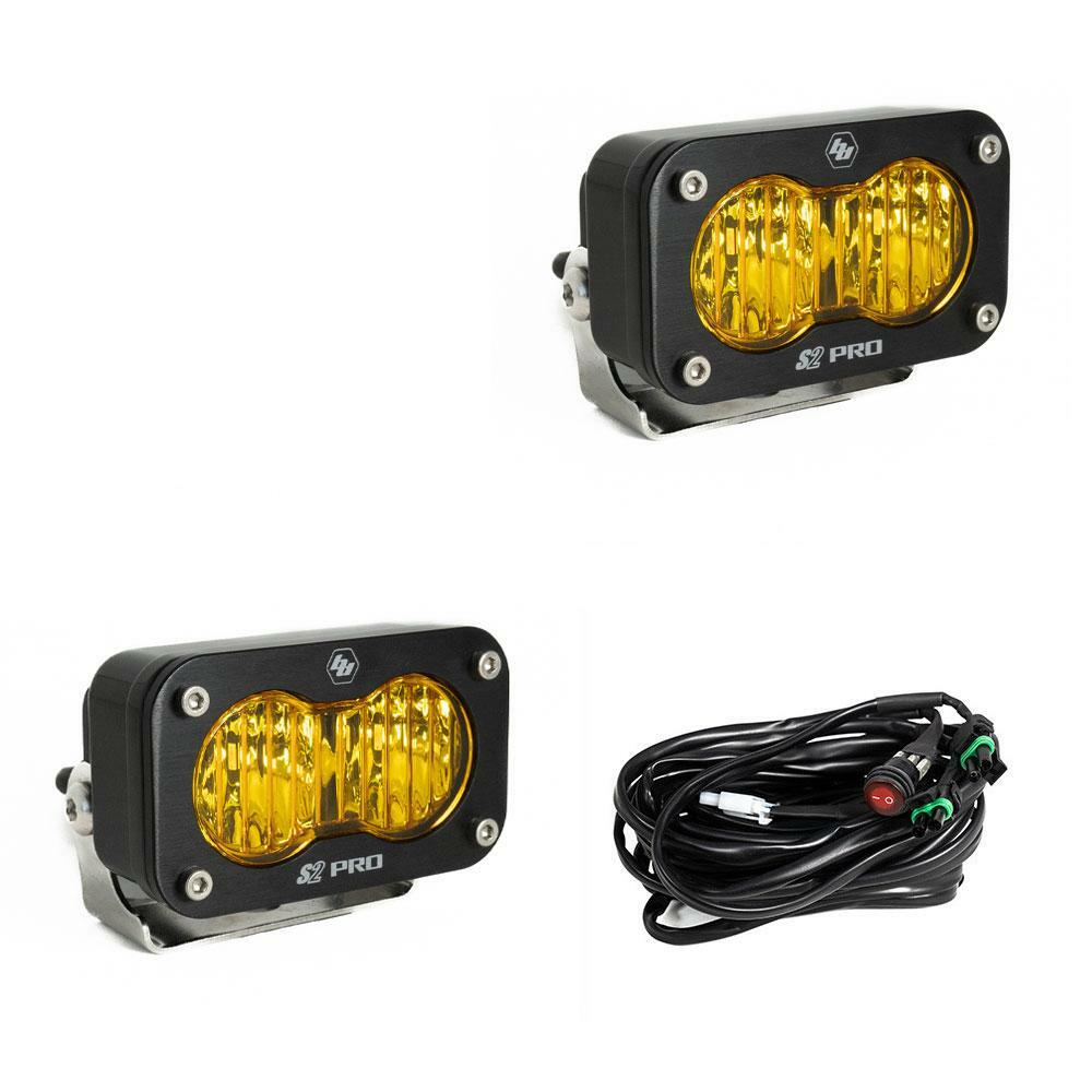 Baja Designs - 487815 - S2 Pro Black LED Auxiliary Light Pod Pair