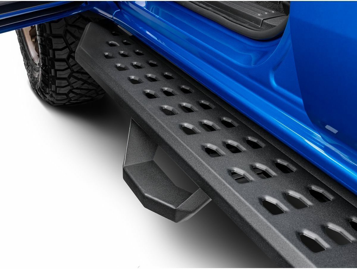 Go Rhino - 6903688020PC - RB20 Running Boards With Mounting Brackets & 2 Pairs of Drop Steps Kit - Textured Black
