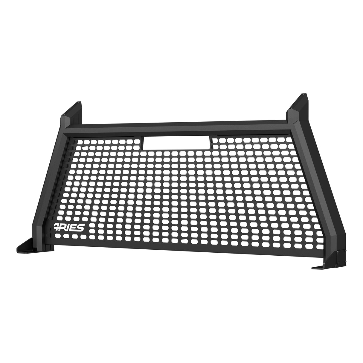 Aries - AdvantEDGE Black Aluminum Headache Rack, Select Ford F-250, F-350 Super Duty - 1110107