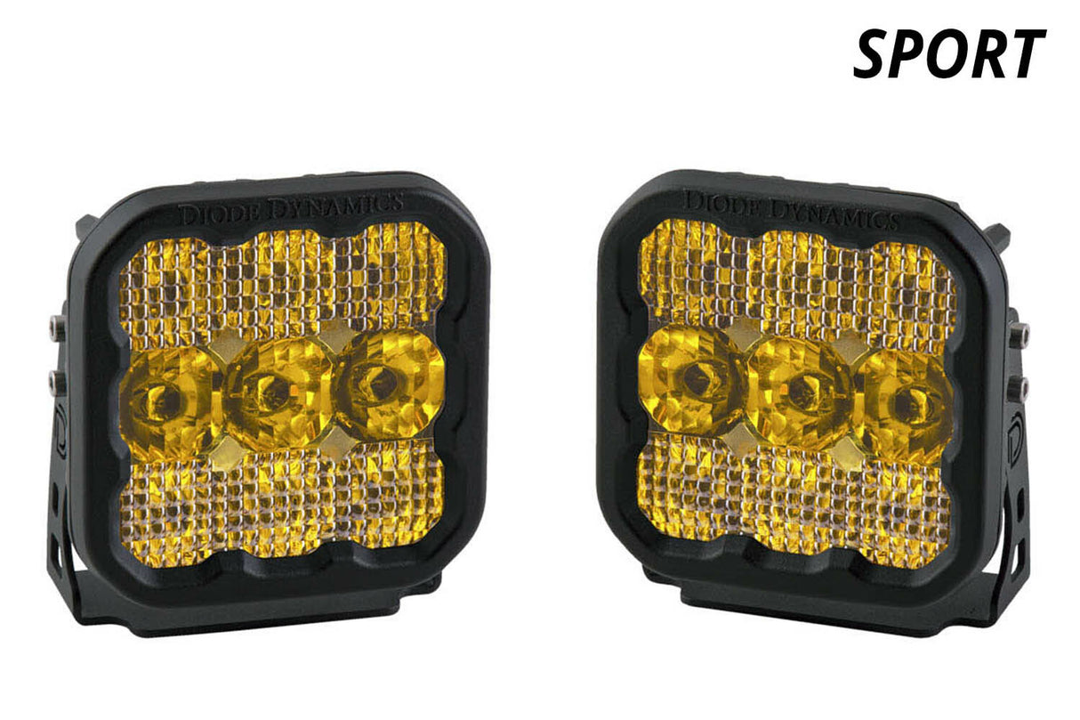Diode Dynamics - SS5 LED Pod Sport Yellow Spot (pair) - DD6771P