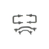 Rugged Ridge 11211.01 Windshield Tie Down Kit, Black; 55-95 Jeep CJ/Wrangler YJ