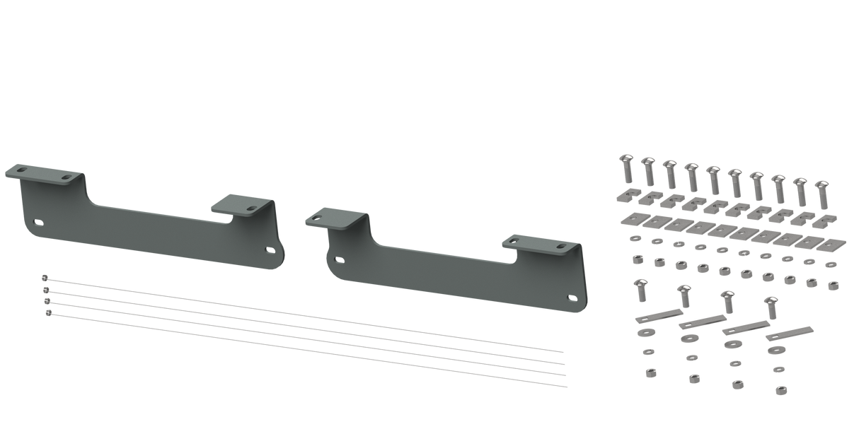 B&W - B&W Trailer Hitches RVR2404 Custom Installation Brackets For Universal Mounting Rails For Some Ford Trucks