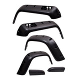 Rugged Ridge - 6 Piece All Terrain Fender Flare Kit, 6 inch; 87-95 Jeep Wrangler YJ - 11632.10
