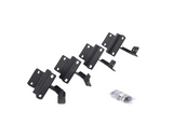Go Rhino - 6941778020T - RB20 Running Boards With Mounting Brackets & 2 Pairs of Drop Steps Kit - Protective Bedliner Coating
