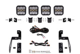 Diode Dynamics - Jeep JK SS5 4-Pod CrossLink Grille Lightbar Kit  Pro White Combo - DD7272