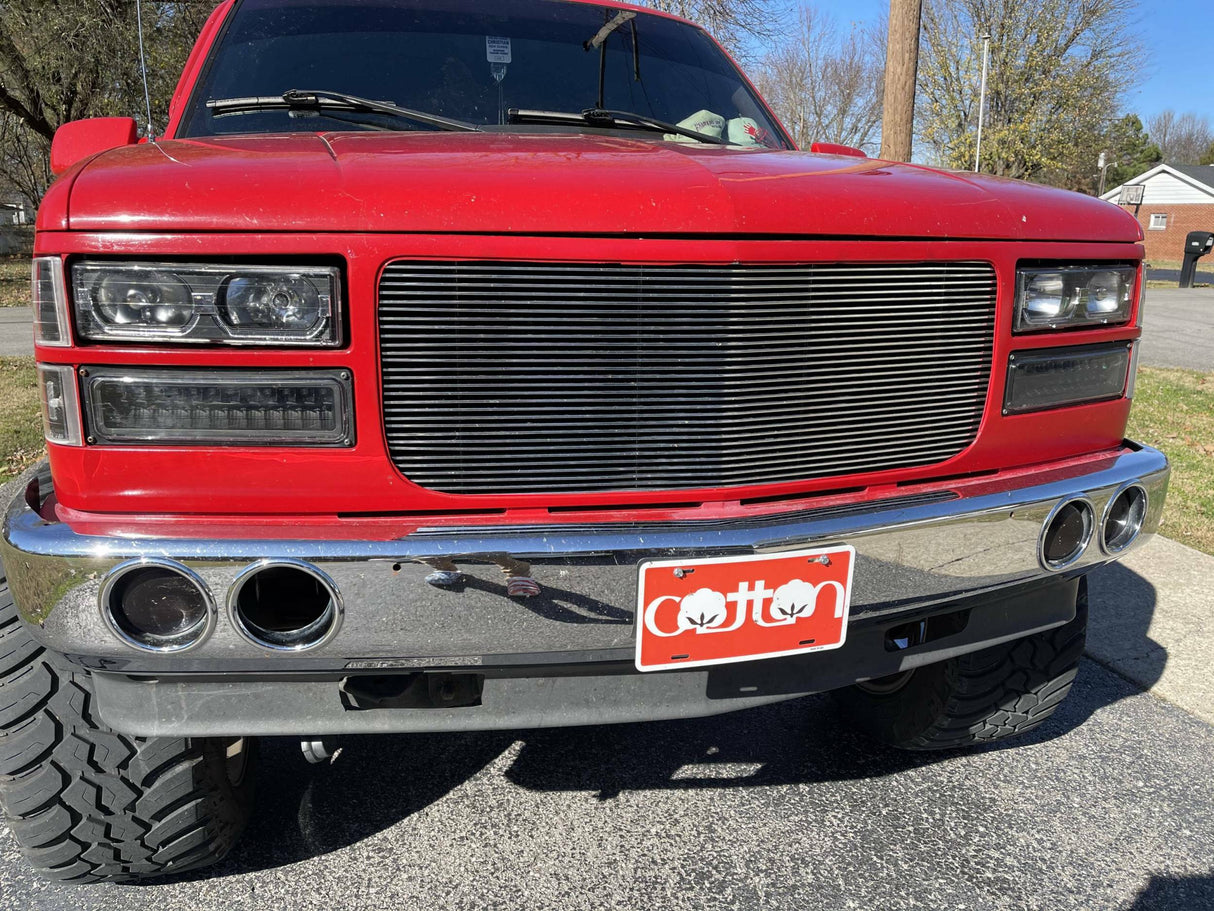T-Rex Grilles - 1 Pc Horizontal Aluminum Billet Grille Insert - Flush mount style, 30 bars - 20150
