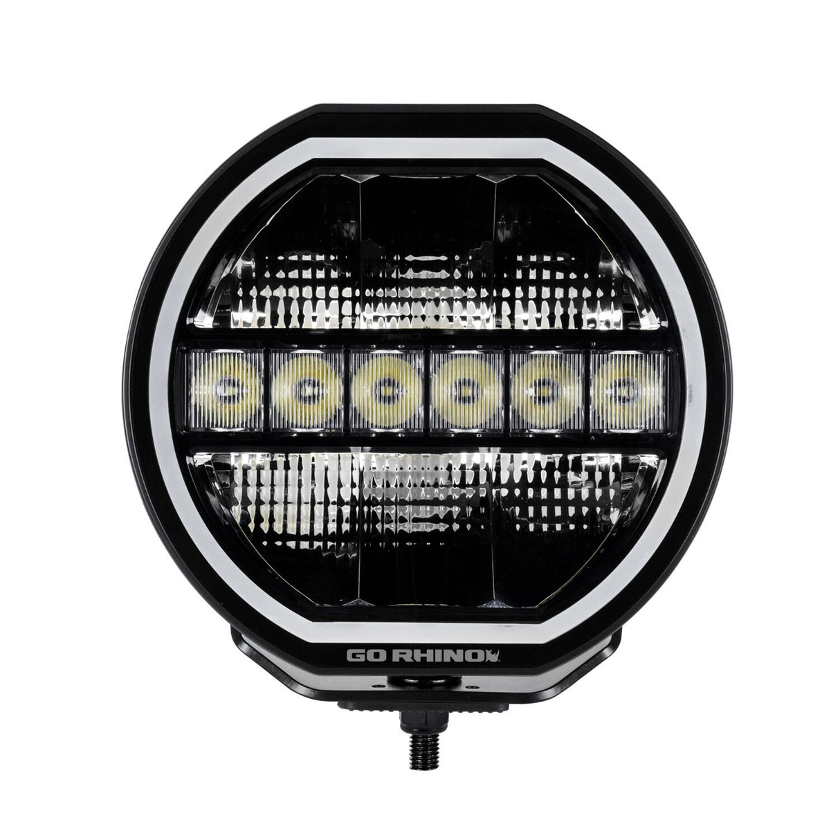 Go Rhino 751440911CRS Blackout Series - MAXLINE 9" LED Hi/Low Beam with Multi Daytime Running Light