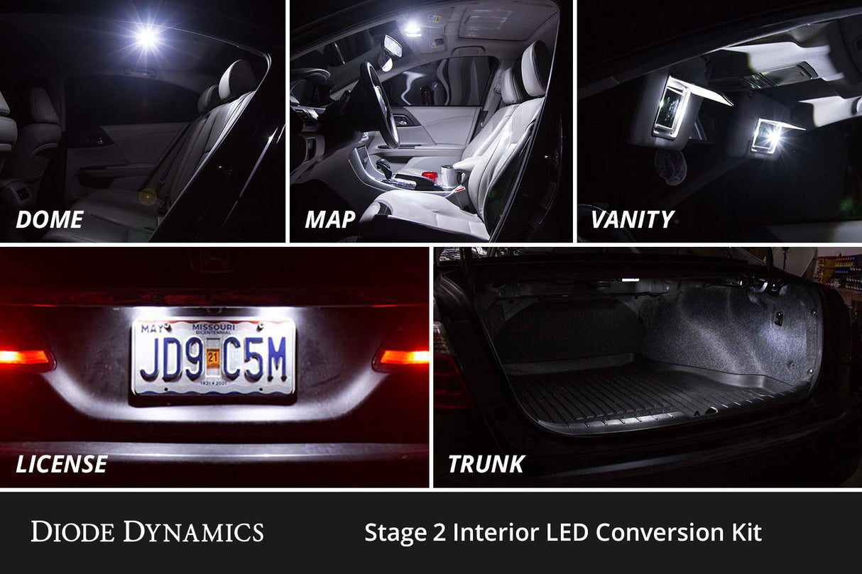 Diode Dynamics - Interior LED Kit for 2006-2012 Chevrolet Impala,  Cool White Stage 2 - DD0562