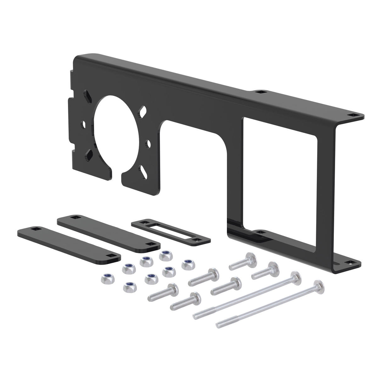 Curt - Easy-Mount Wiring Bracket for 4 or 5-Flat & 6 or 7-Round (2-1/2" Receiver) - 58003