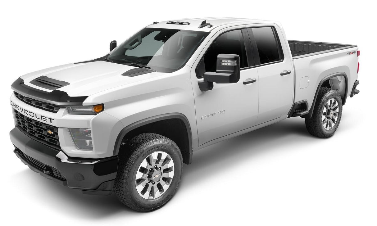 Husky Liners 2842168 Aeroskin Flush Mount Dark Smoke Hood Protector for 19-26 Chevrolet Silverado 1500 Does Not Fit. ZR2, Custom Trail Boss, LT Trail Boss; 2022 Chevrolet Silverado 1500 LTD