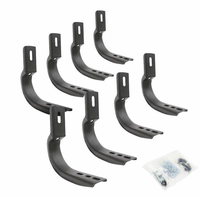 Go Rhino 6840475 - OE Xtreme Side Steps - Mounting Brackets Only -Textured Black
